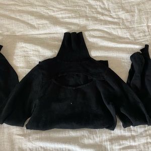 Black turtle neck